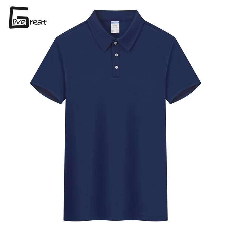 LIVE GREAT Men s Thin Solid Color Slim Fit Polo Collar Short Sleeve Plus