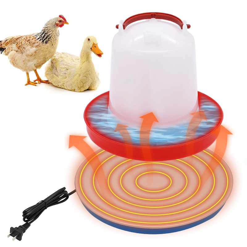 【Shop with Confidence】 Poultry Waterer Drinker Heated Base Chicken Water Heater Farm Equipment Ptc Heater Pet Water Heater Warmer Base Winter