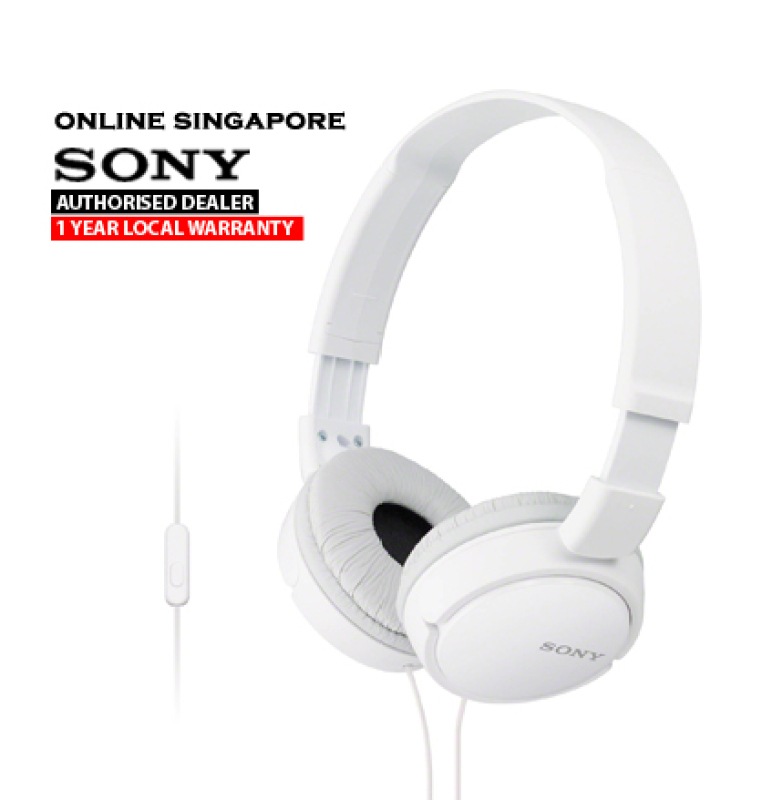 Online Singapore- SONY MDR-ZX110AP Wired On-Ear Foldable Headphones with Microphone Singapore