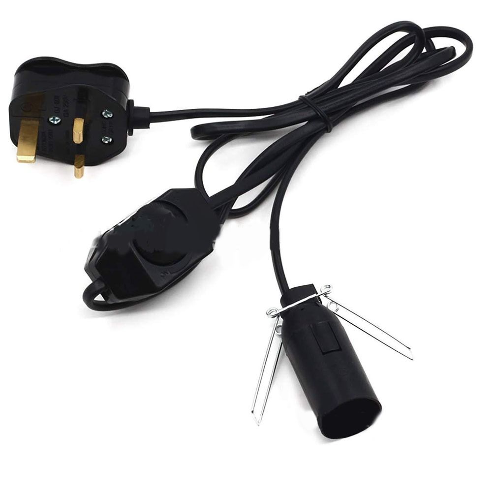 BCOMET Universal E12 Bulbs with Dimmer Switch Salt Lamp Cord Salt Rock Lamps Light Bulb Holder Salt Lamp
