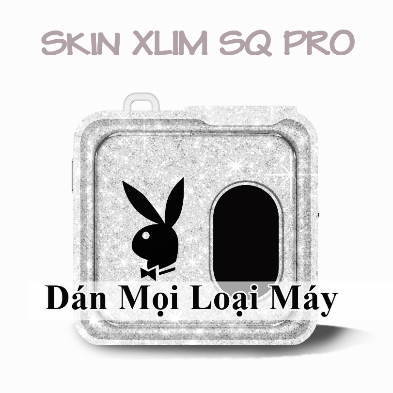 Miếng dán Skin Xlim SQ pro In Hình Play boiz bạc cho Điện thoại, Xlim Sq pro se v1 v2 v3 riil x Oxva