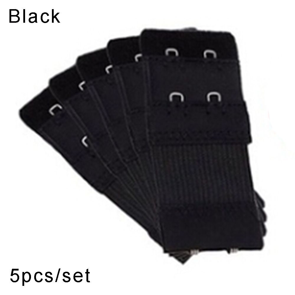 POPULAR X 5pcs Rẻ Đồ lót Hai hàng hai khóa Thêm thắt lưng Áo ngực mở rộng Không dây Dây đeo mở rộng áo ngực 2 móc