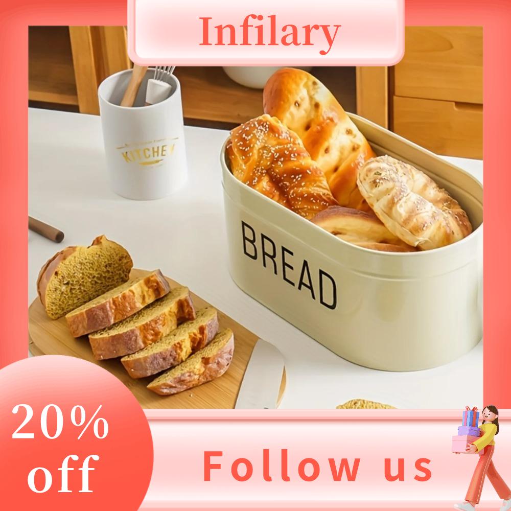 INFILARY Có nắp thớt Hộp bánh mì Sức chứa lớn Chống bụi Hộp đựng bánh mì Bền Tái sử dụng Hộp đựng đồ nhà bếp