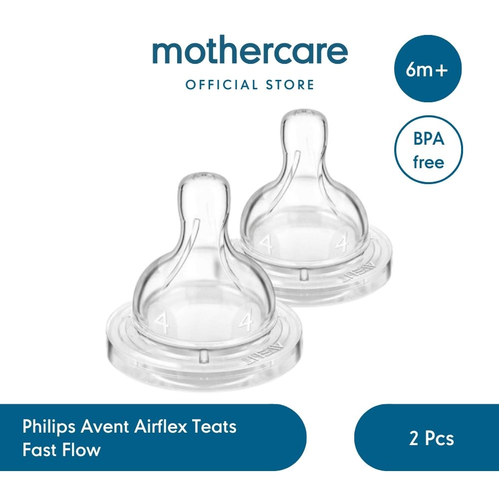 Philips Avent Teat Classic Fastflow 6M+ 2Pcs - Dot Bayi | SCF634/27