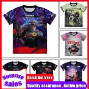 Kids T-Shirt Call of Duty Jersey Printed Cartoon Game Character Codm Shirt