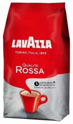 Lavazza Qualita Rossa Whole Coffee Bean Blend, 2.2 Pounds (1 KG), Medium Roast