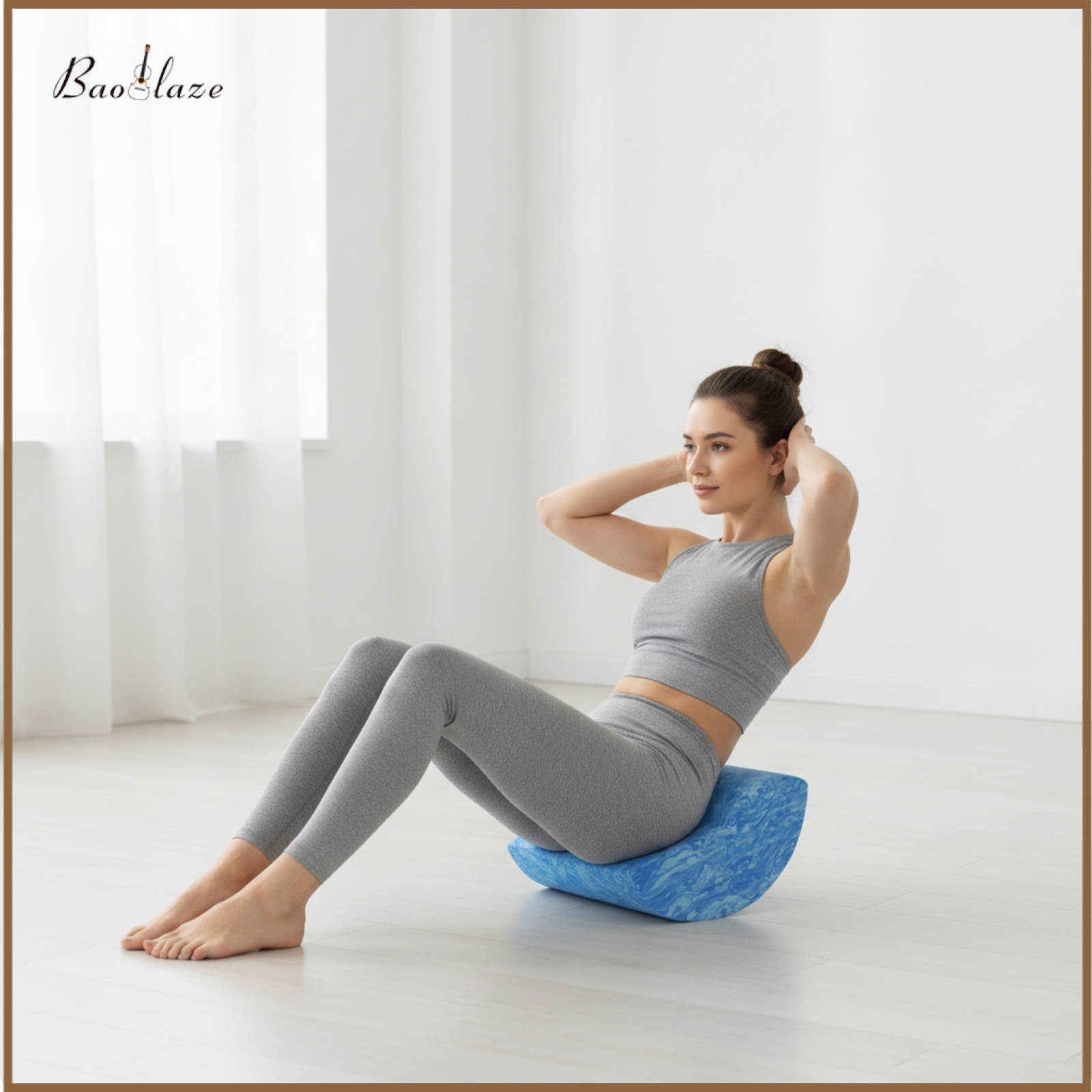 Baoblaze Supportive Fitness Block with Curved Profile Comfortable Pilates Arch Compact Calf Stretcher Portable for Home Gym ราคา 2,725 บาท*ส่งฟรี