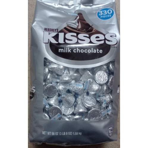 Kẹo socola Hershey s Kisses Milk Chocolate gói 1.58Kg của Mỹ