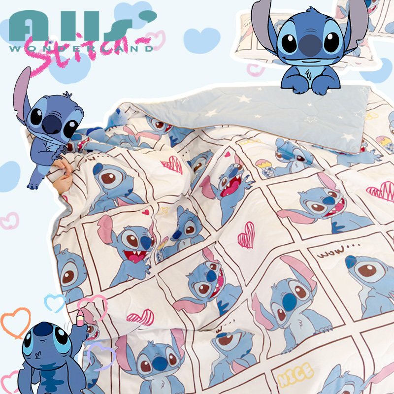 Alls' Wonderland Air Conditioner Quilt Super Soft Thin Quilt Disney Winnie Mickey Children Summer Blanket Comforter Single King ราคา 320 บาท*ส่งฟรี