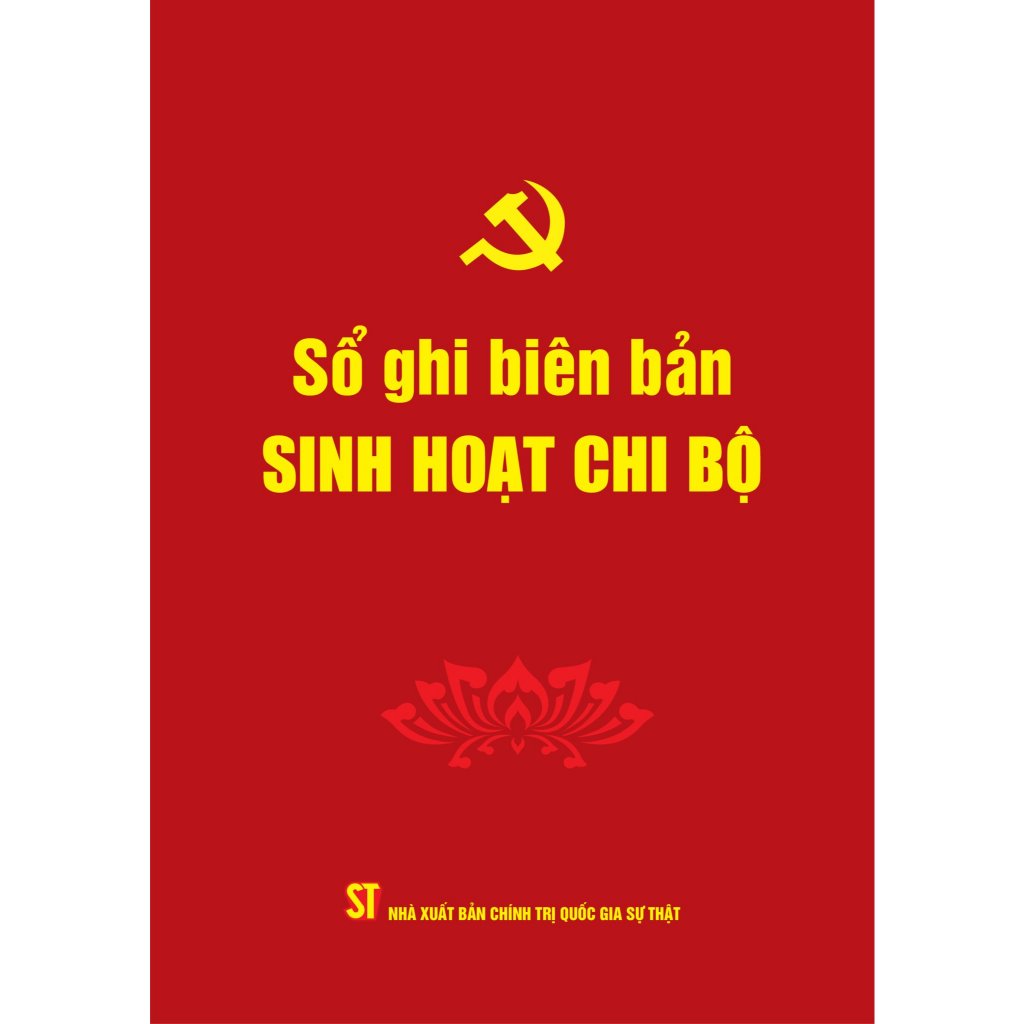 Sách - Sổ ghi biên bản sinh hoạt chi bộ (180 trang)