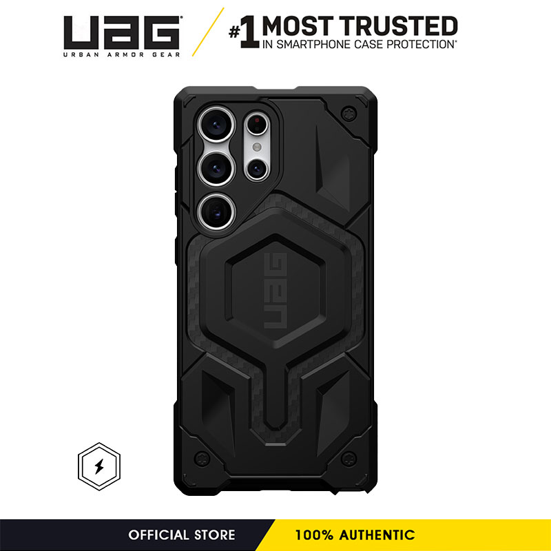 UAG Monarch Pro loạt sợi carbon Trường Hợp Đối Với Samsung Galaxy S23 Siêu/Galaxy S23 Cộng Với vỏ điện thoại Với Sạc từ Gồ Ghề chịu lực cao Chống Sốc Bảo Vệ Bìa