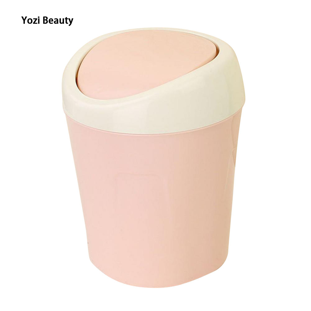 TIANLEYU 13 20cm mini desktop trash can made of PP material, designed specifically for kitchens, home tables, bedrooms, and living rooms ราคา 29 บาท*ส่งฟรี