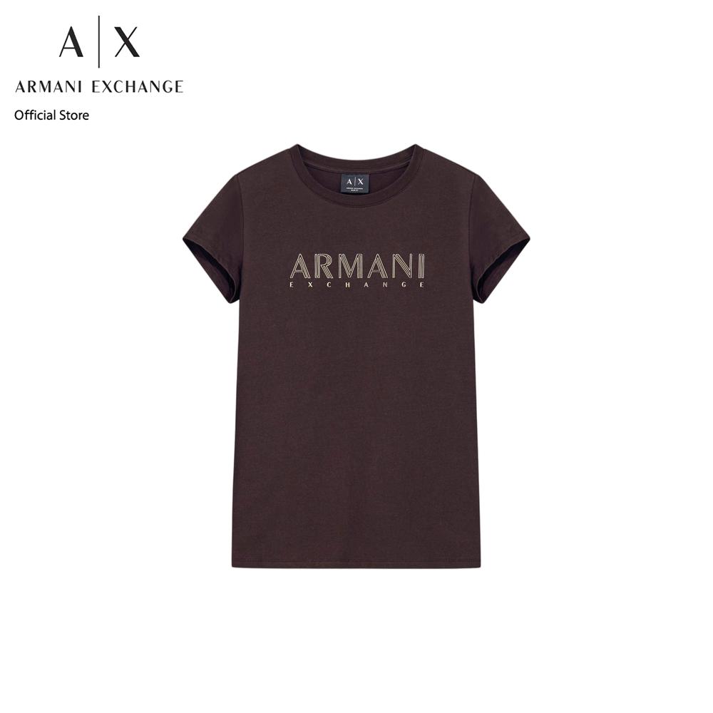 Armani Exchange T-Shirt Woman XW002547-AF23955-U6032 Brown ราคา 3,990 บาท*ส่งฟรี