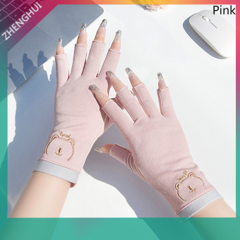 Heabety 1 cặp chống UV móng tay Găng tay UV Gel lá chắn găng tay móng tay móng tay nghệ thuật Công cụ dẫn đèn móng tay máy sấy bức xạ tay