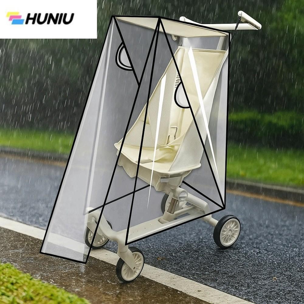 HUNIU ป้องกันลม ผ้าคลุมกันฝนสำหรับรถเข็นเด็กแบบร่ม โปร่งใส ป้องกันน้ำ ชุดกันฝนสำหรับรถเข็นเด็ก แบบพกพา การเดินทาง ผ้าคลุมกันฝนสำหรับรถเข็นเด็กแบบพกพา กลางแจ้ง ราคา 394 บาท*ส่งฟรี