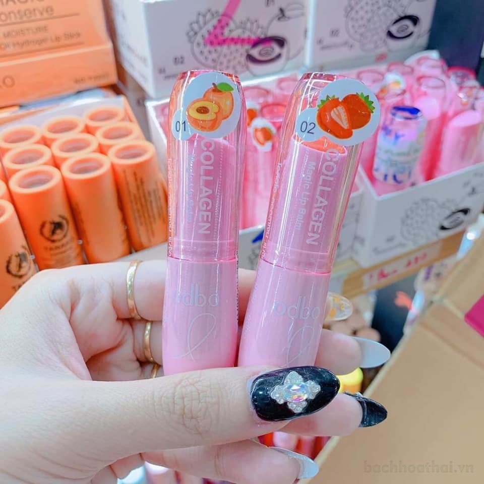 Son dưỡng môi Odbo Collagen magic Lip Balm