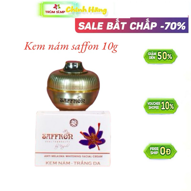 Kem Face Giảm Nám Dưỡng trắng sáng da Kem Face Saffron 10g Napoli -