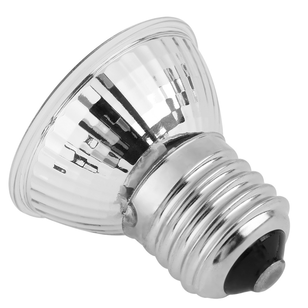 TU3Y 50W Đèn sưởi bể cá 220-240V 25W Đèn sưởi cho bò sát UVA Phổ đầy đủ Đèn chiếu sáng Bể cá