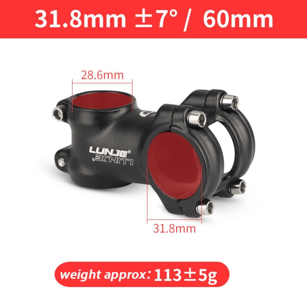 PENGA 7 độ Pô tăng xe đạp bằng nhôm siêu nhẹ Siêu nhẹ 25.4mm/31.8mm Pô tăng ghi đông xe đạp Thân cây