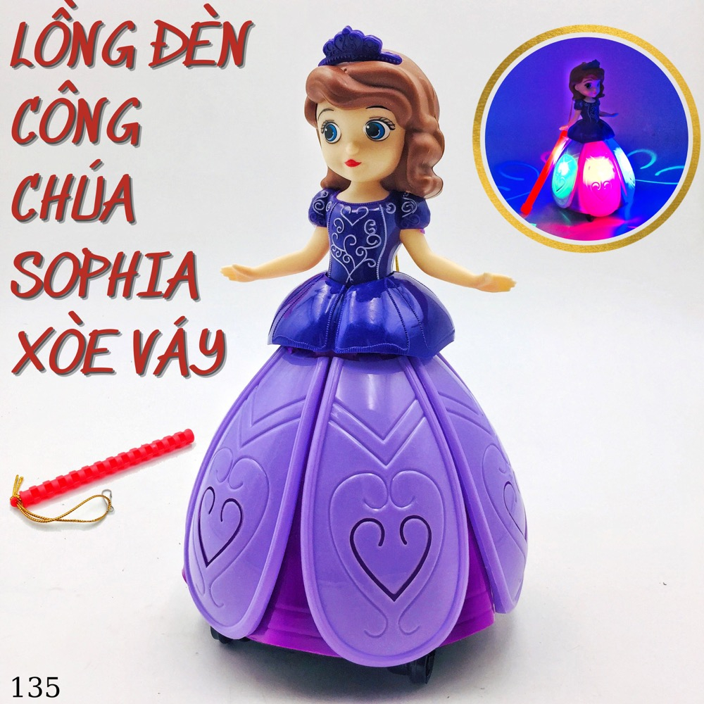Công chúa elsa cánh xòe nhạc - đèn chạy pin 2023