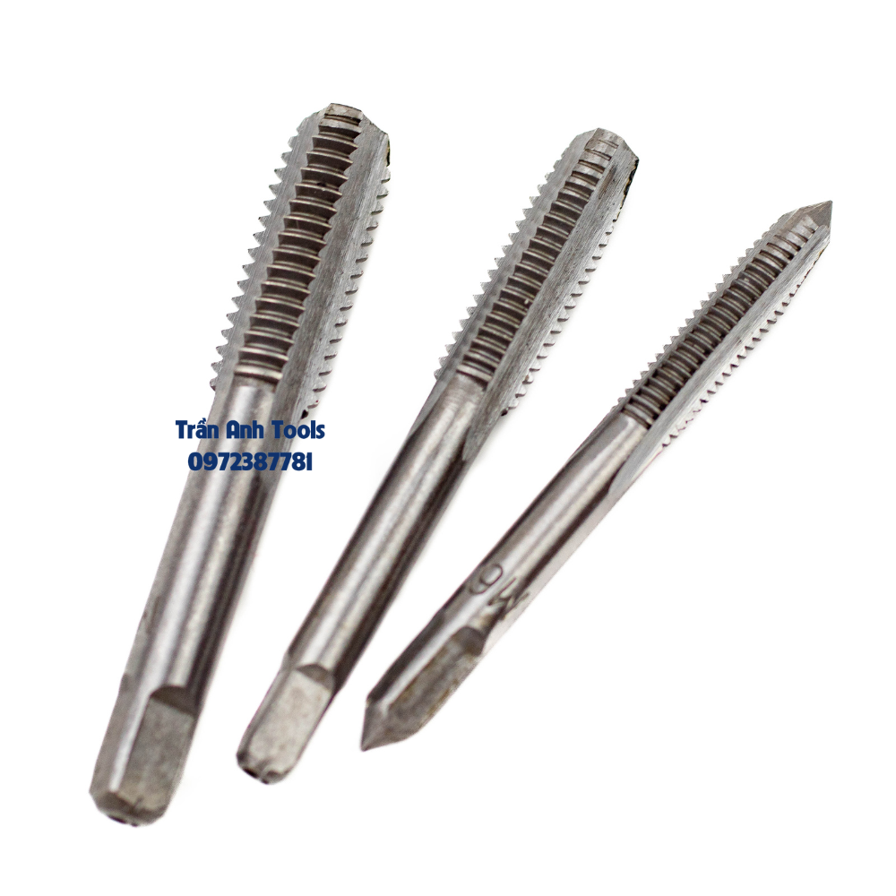 Mũi taro tạo ren trong các cỡ từ m3 m4 m5 m6 m8 m10 m12, lẻ mũi khoan taro ren trong đủ các cỡ giá rẻ