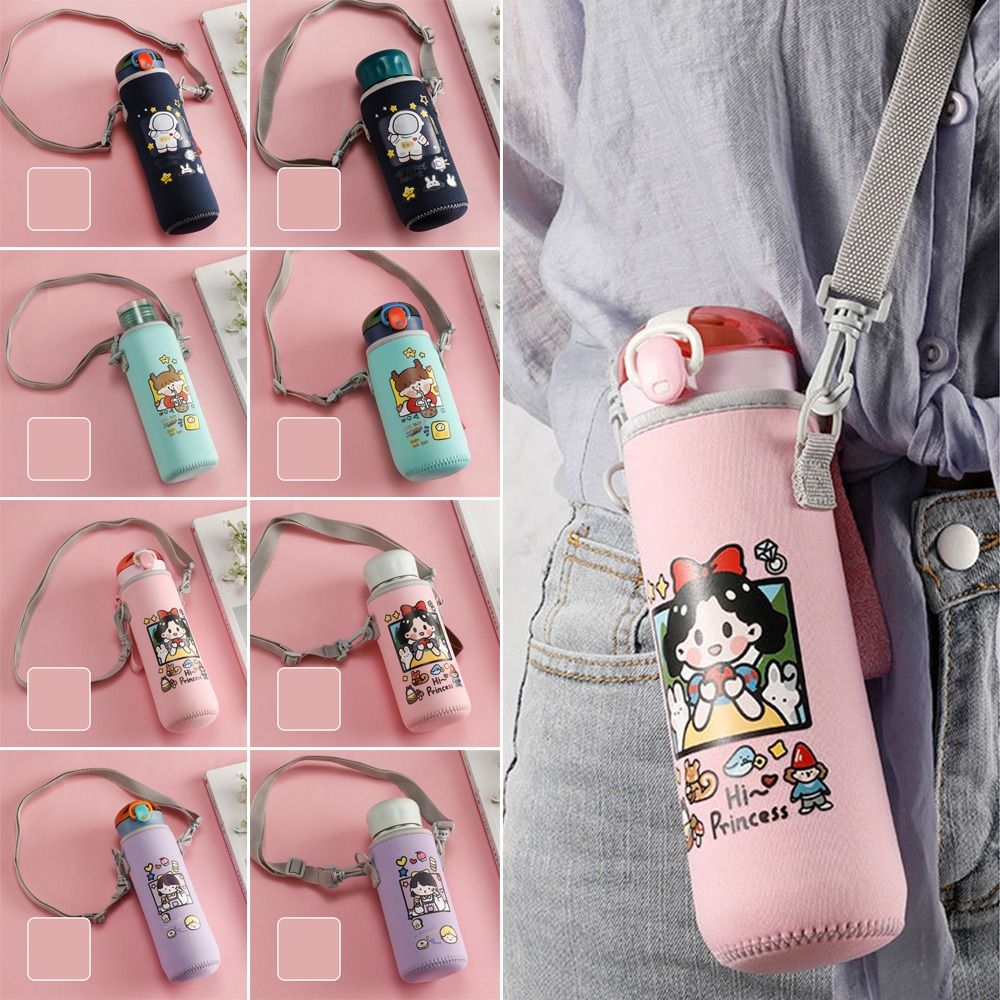 MASCULINESTORE12RE4 Cartoon Pouch Sport Camping Accessories Water Bottle Case Vacuum Cup Sleeve Water Bottle Cover Cup Sleeve