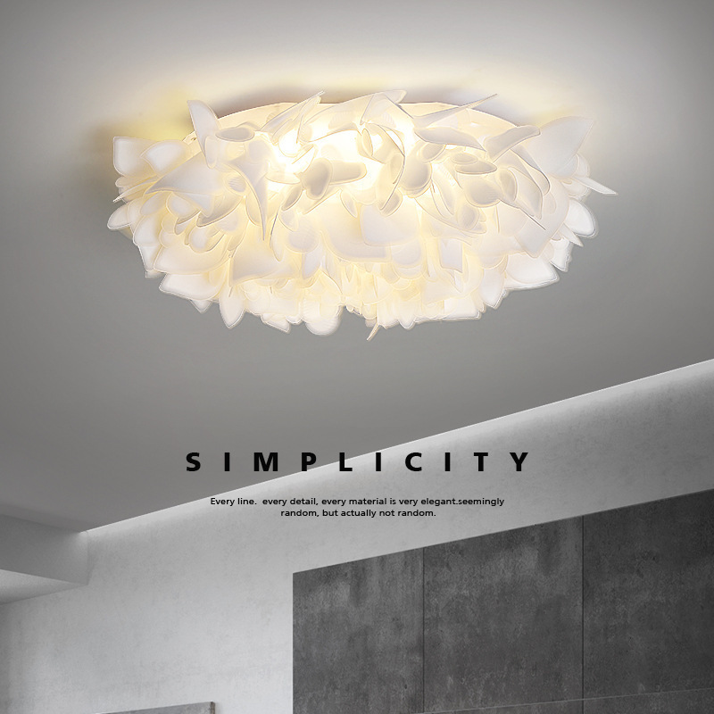 HEIKESZ bedroom light ceiling light ins Internet celebrity petals 2025 new modern simple Nordic warm romantic master bedroom lamps Presyo  4,235 Piso*Libreng Shipping