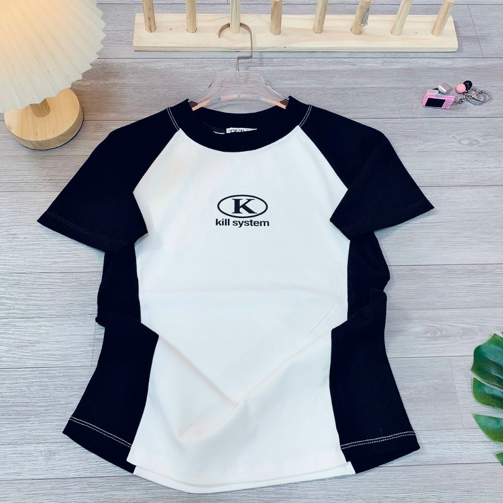 Áo Baby Tee Borip CHỮ K Quảng Châu L1 Co Dãn 4 Chiều - Dư Tú Lệ Shop - 3