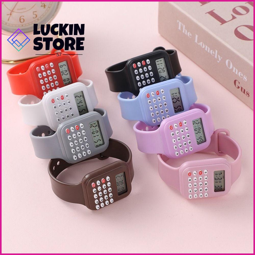 TREND 57SHOP Hiển thị ngày Đồng hồ máy tính vi mô Phim hoạt hình Đa chức năng Máy tính điện tử kỹ thuật số Sáng tạo Đồng hồ điện tử thể thao Bé trai Bé gái