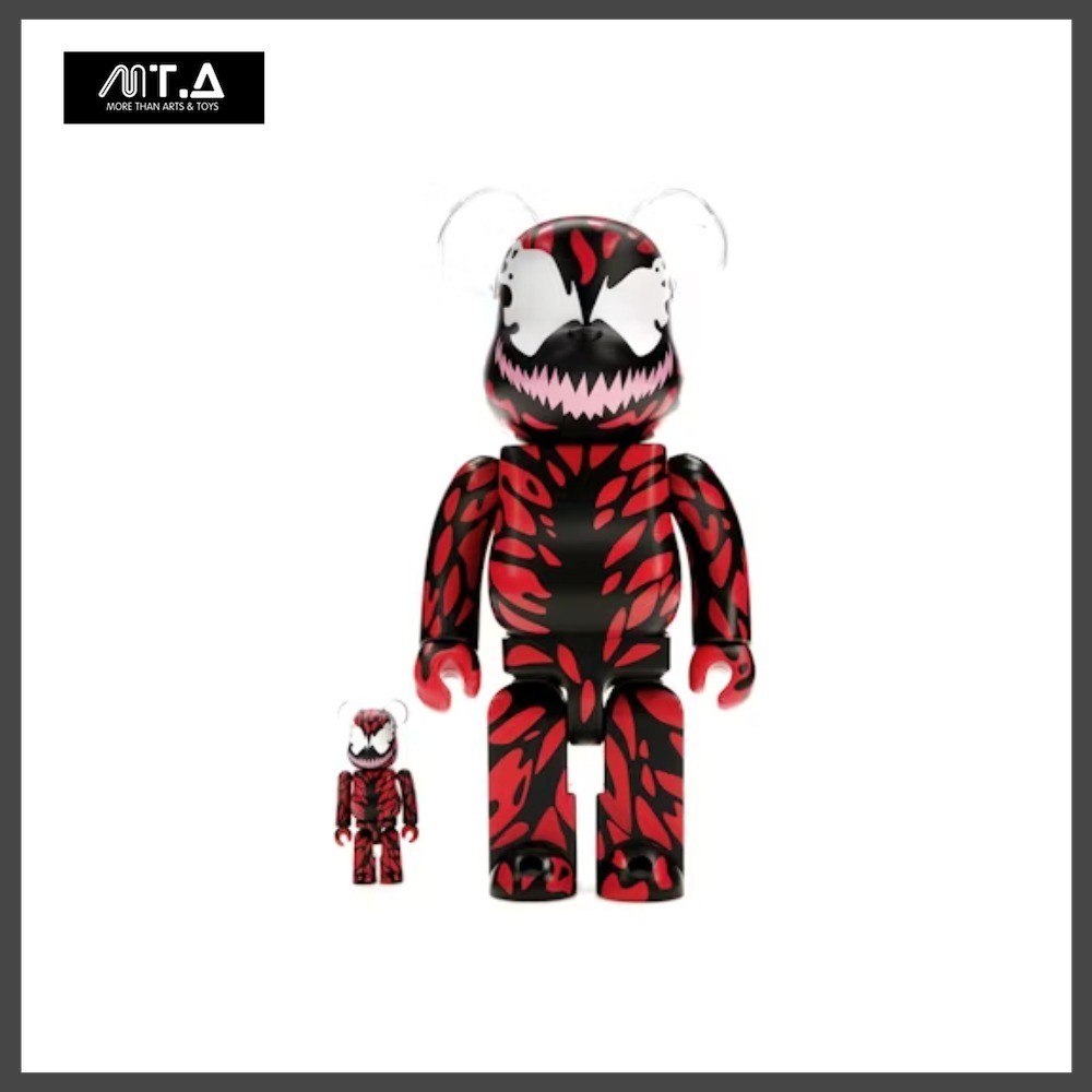 พร้อมส่ง🇹🇭 MTA. Bearbrick Spider-Man CARNAGE 100％ & 400％ ราคา 8,451 บาท*ส่งฟรี