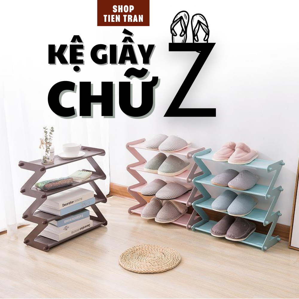 (XẢ HÀNG) kệ giày chữ Z - 4 Tầng - Shoptientran