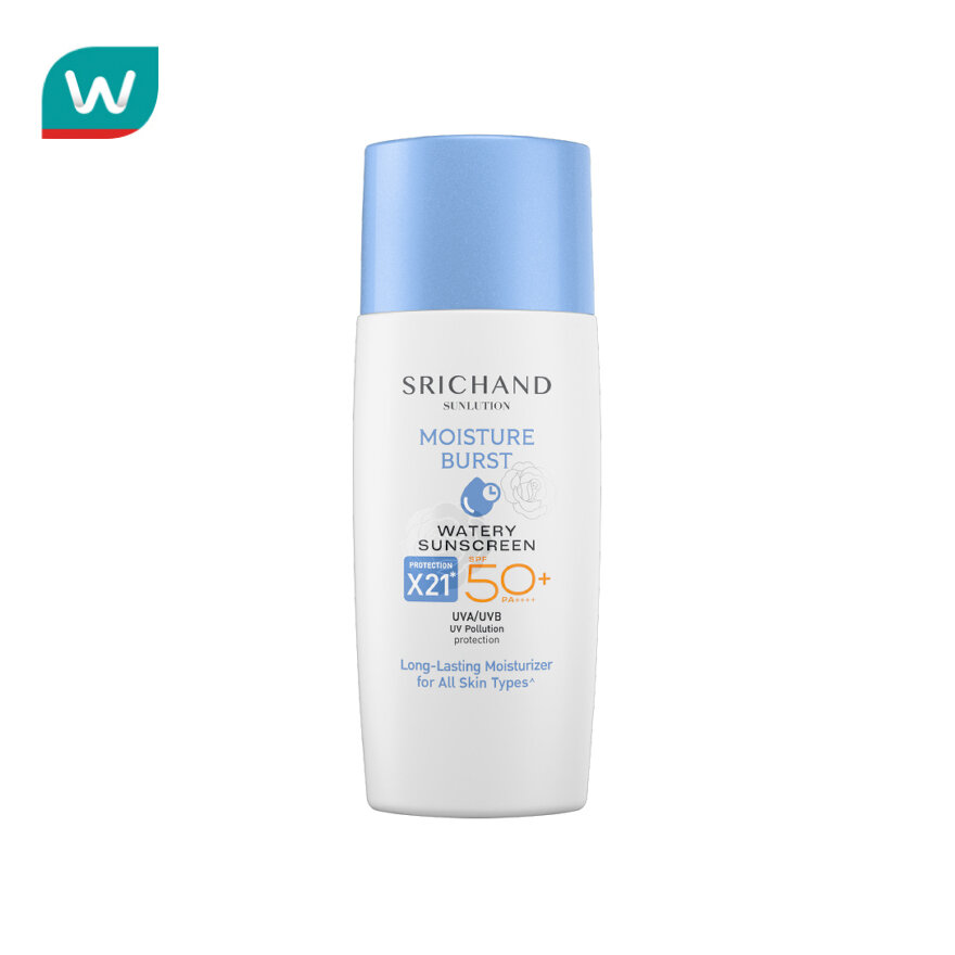 SRICHAND Sunlution Moisture Burst Watery Sunscreen SPF50+ PA++++ 40ml. ราคา 179 บาท*ส่งฟรี