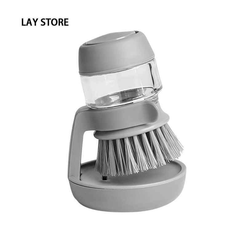 OUDAIXIU Creative Home Kitchen Newspaper Pot cleaning Liquid brush Adding foam Dish brush ราคา 12 บาท*ส่งฟรี