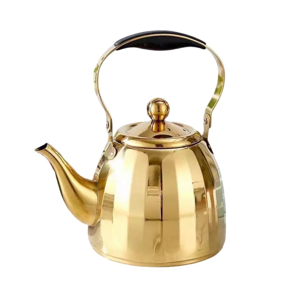 CHENGXU 1/1,5/2L Ấm trà nhà hàng Thép không gỉ Bộ lọc có thể tháo rời Ấm trà hoa Hộ gia đình Đã phản chiếu Đồ dùng nhà bếp Khách sạn - 2