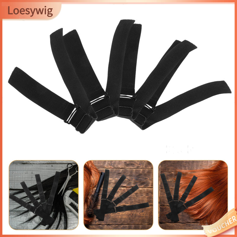 Loesywig 8 Chiếc Tóc Giả Phụ Kiện Co Giãn Có Thể Điều Chỉnh Tóc Giả Làm Tóc Giả Tự Làm Chống Trơn Trượt Dây Đeo Có Thể Điều Chỉnh Tóc Giả Mũ Tóc Giả cố Định Ban Nhạc