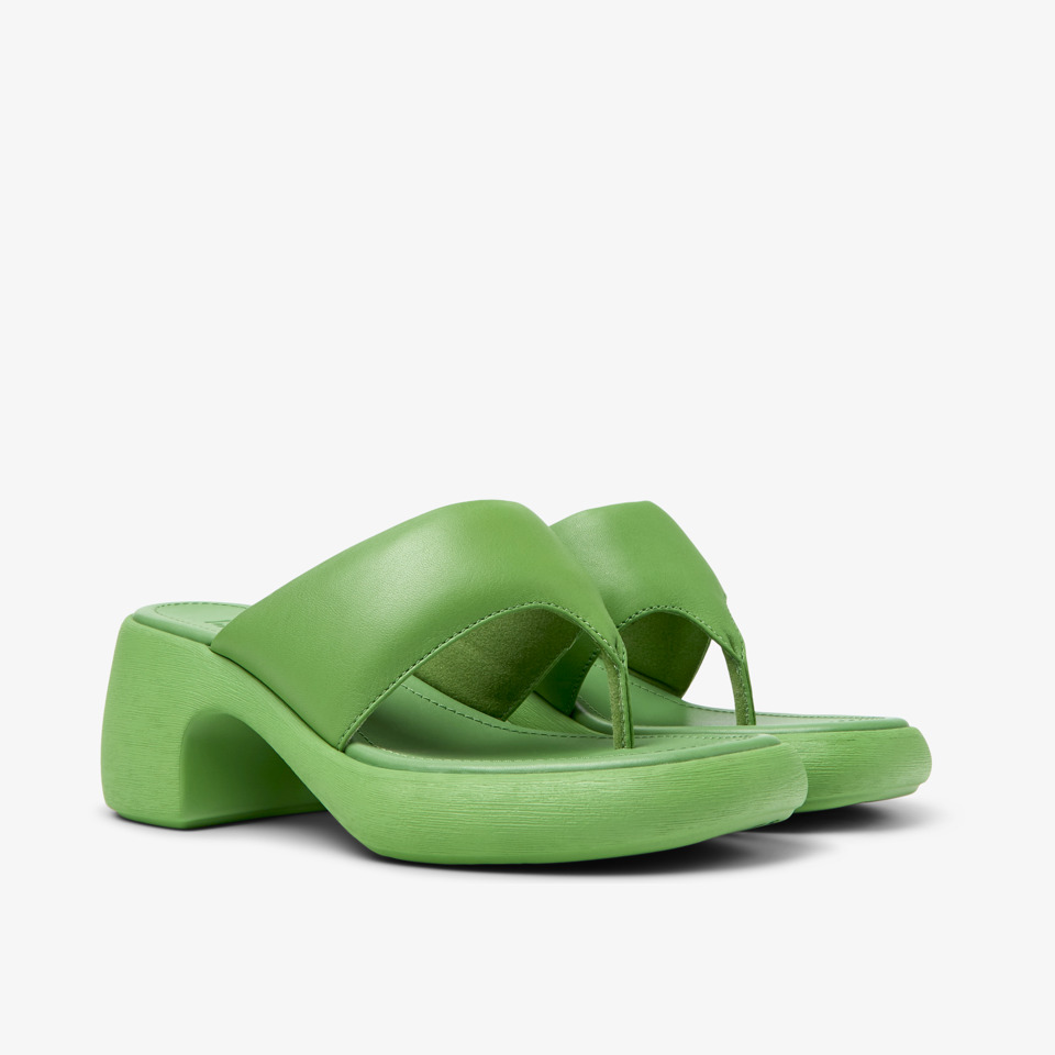 Camper รุ่น Thelma Sandal รองเท้าแตะหนัง ผู้หญิง สี Green - K201595-002 ราคา 3,575 บาท*ส่งฟรี