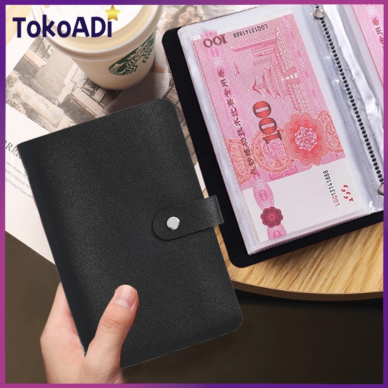 50 Lembar Album Koleksi Uang Kertas Dompet Disiplin Keuangan Binder Dompet Keuangan Buku Tabungan Harian