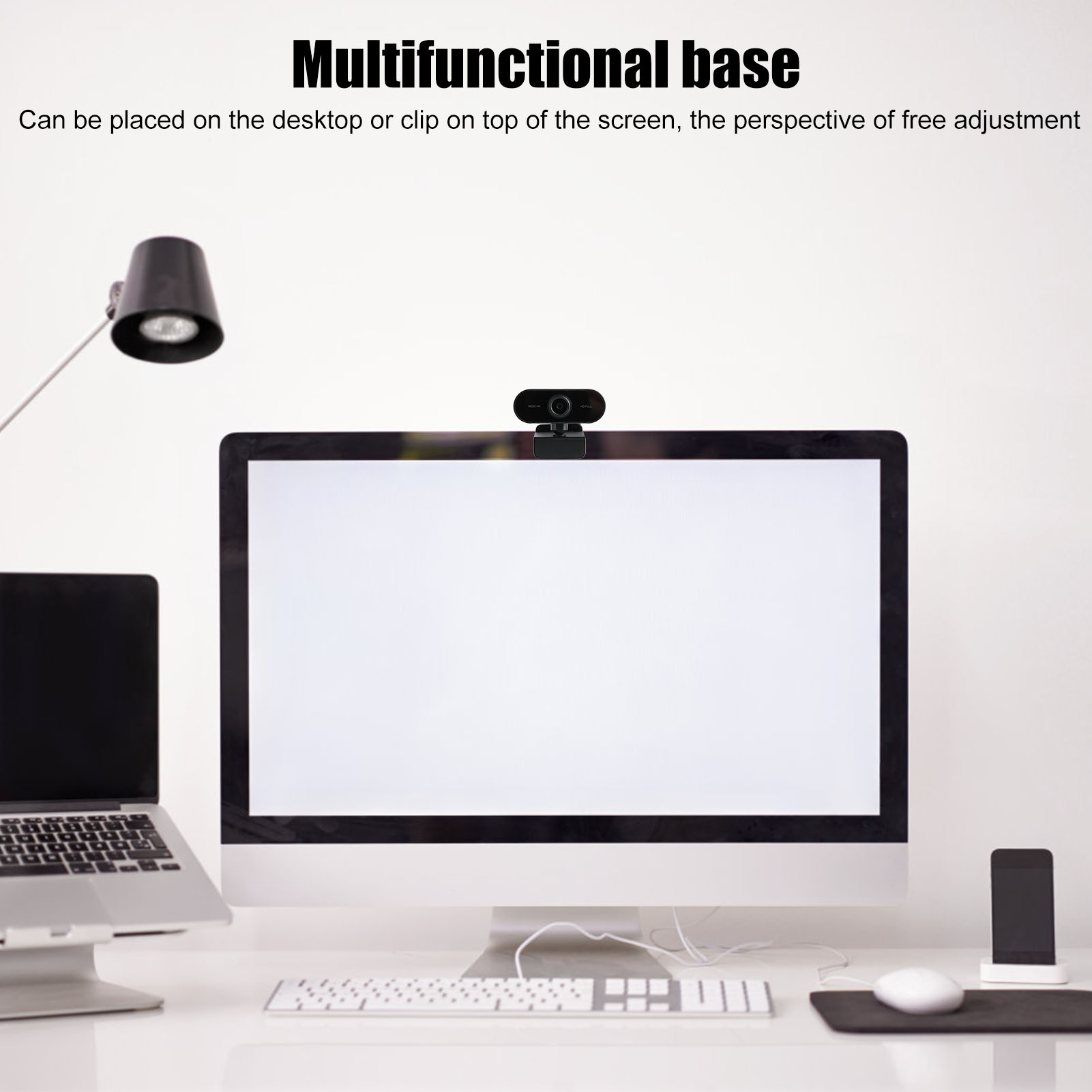 Webcam độ nét cao USB biến dạng thấp tự động lấy nét Camera cho máy tính Micro tích hợp cho hội nghị truyền hình