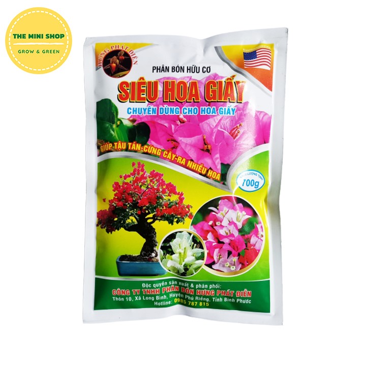 Phân bón chuyên dùng cho hoa giấy - Siêu hoa giấy giúp tậu tán, cứng cây