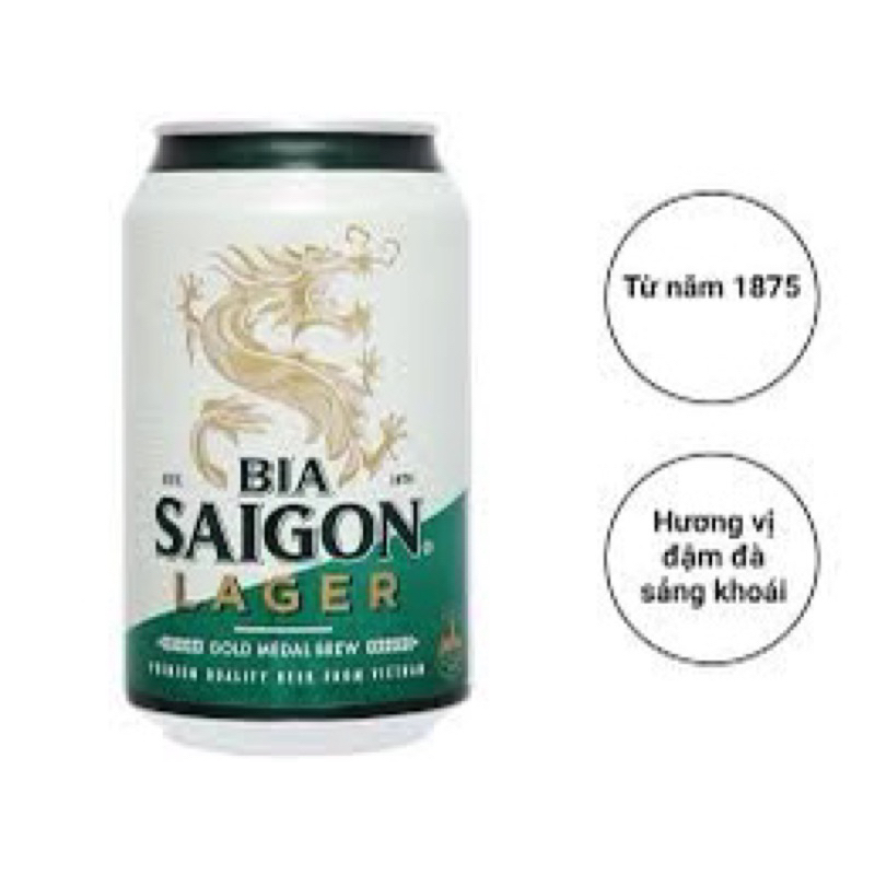 Thùng Bia Sài gòn xanh Lager 24 lon 330ml-Sương beauty01