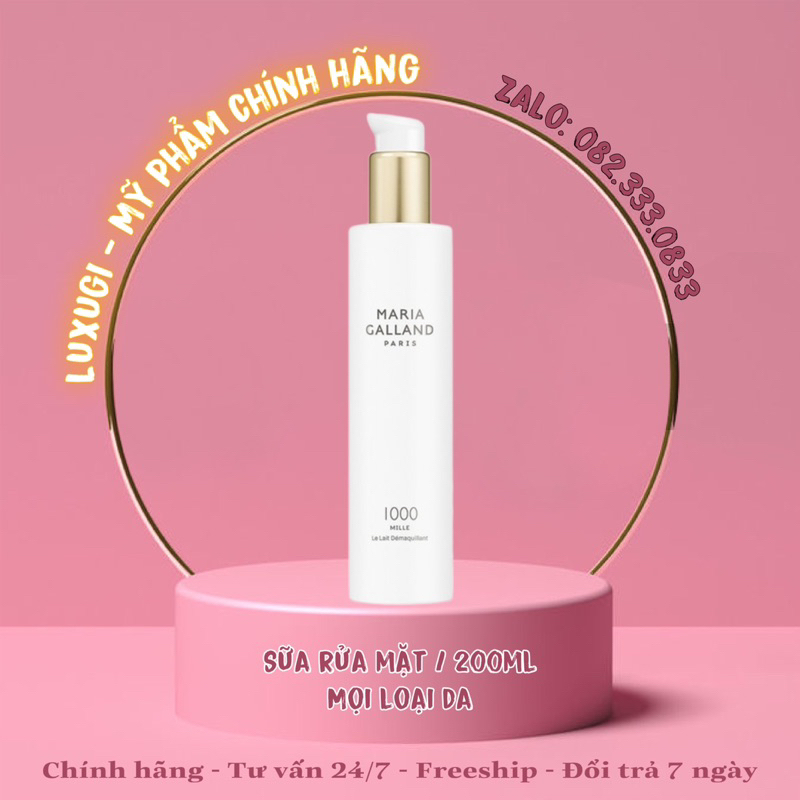 Sữa rửa mặt Maria Galland 1000 Mille Le Lait Démaquillant ngăn ngừa lão hóa