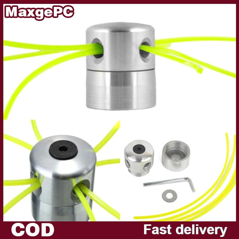 MaxgePC หัวทริมเมอร์อะลูมิเนียมแบบสากลมีสี่สายสำหรับตัดแปรงที่เล็มหญ้า ราคา 60 บาท*ส่งฟรี