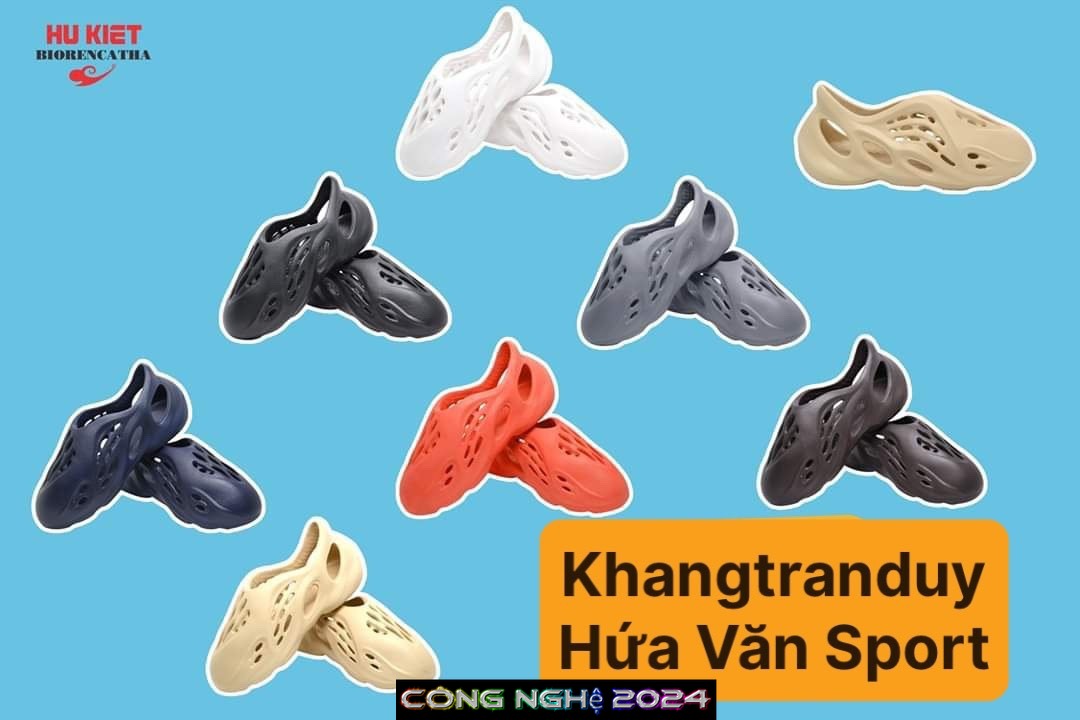 Giày siêu nhẹ nam nhựa eva đục lỗ thoáng khí