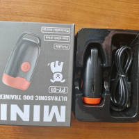 Rubvrenti Ultrasonic Dog Repeller Anti Bark Device Rechargeable Portable Outdoor Rumah Tangga Pet Training