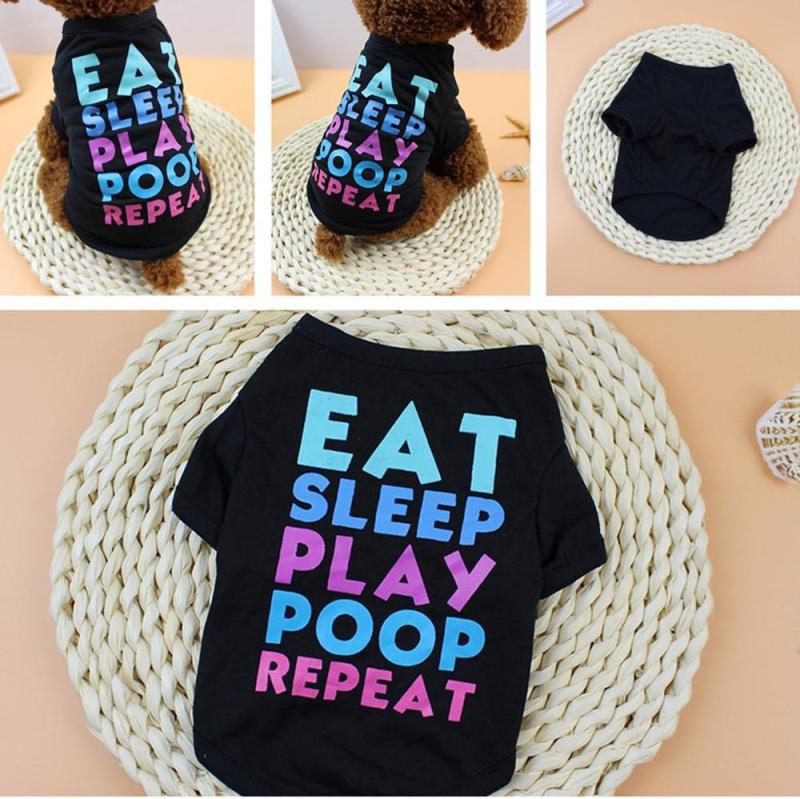 Cutie Pet Quần Áo Chó Mùa Hè Áo Thun Polyester Quần Áo Cho Cún Cho Chó Nhỏ