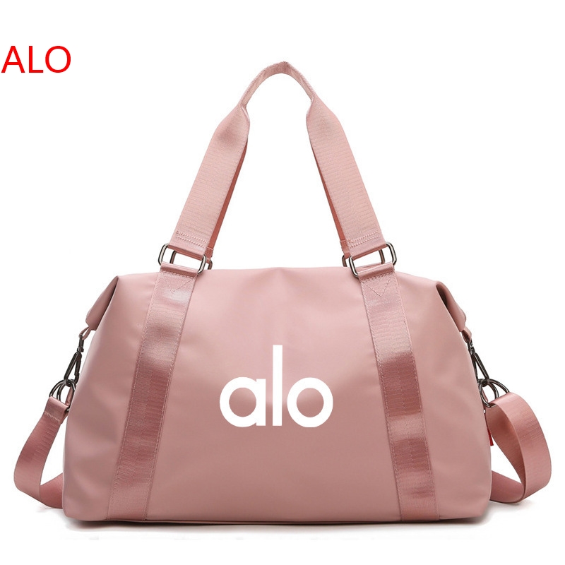 【New】 Alo Yoa Gym Bag Portable Yoga Bag Womens Dry Wet Separation Waterproof Large-Capacity Luggage 