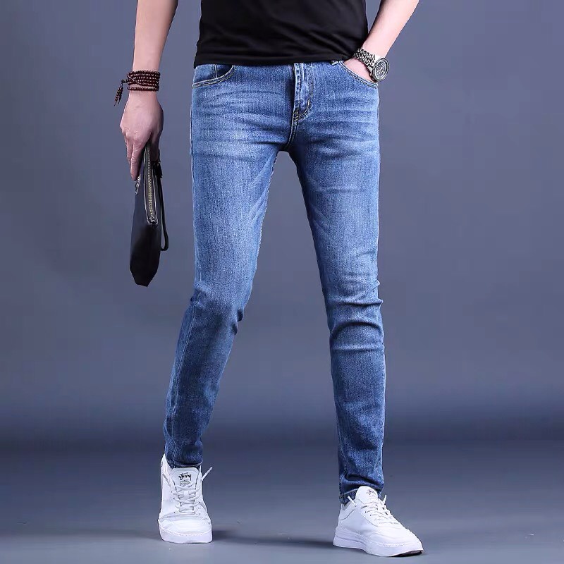 Quần Bò Jeans Skinny Nam Xanh Đậm Siêu Co Giãn 4 Chiều Cao Cấp Avocado