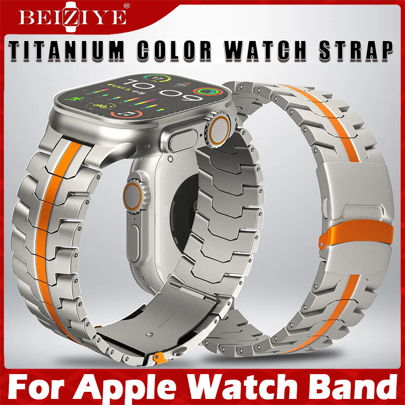  Thép không gỉ sang trọng For Apple Watch Ultra 2 49MM Dây đeo kim loại For Apple Watch Series 9 45MM 8 7 6 5 4 SE 3 2 1 44MM 42MM 