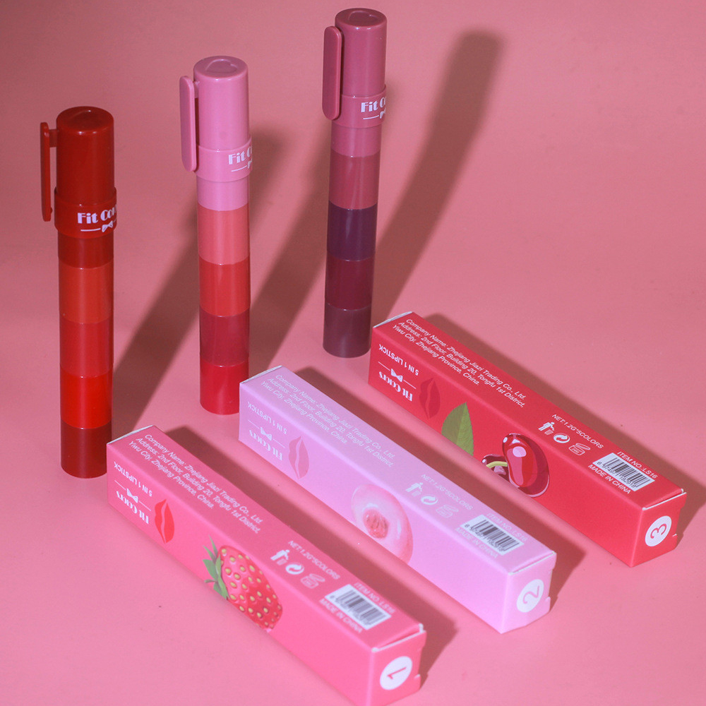 COLORKEY 5in1 Lipstick Beauty Smooth Lipstick Lipstick And Lip Gloss Moisturizing Long Lasting Lipstick Beauty And Personal Care