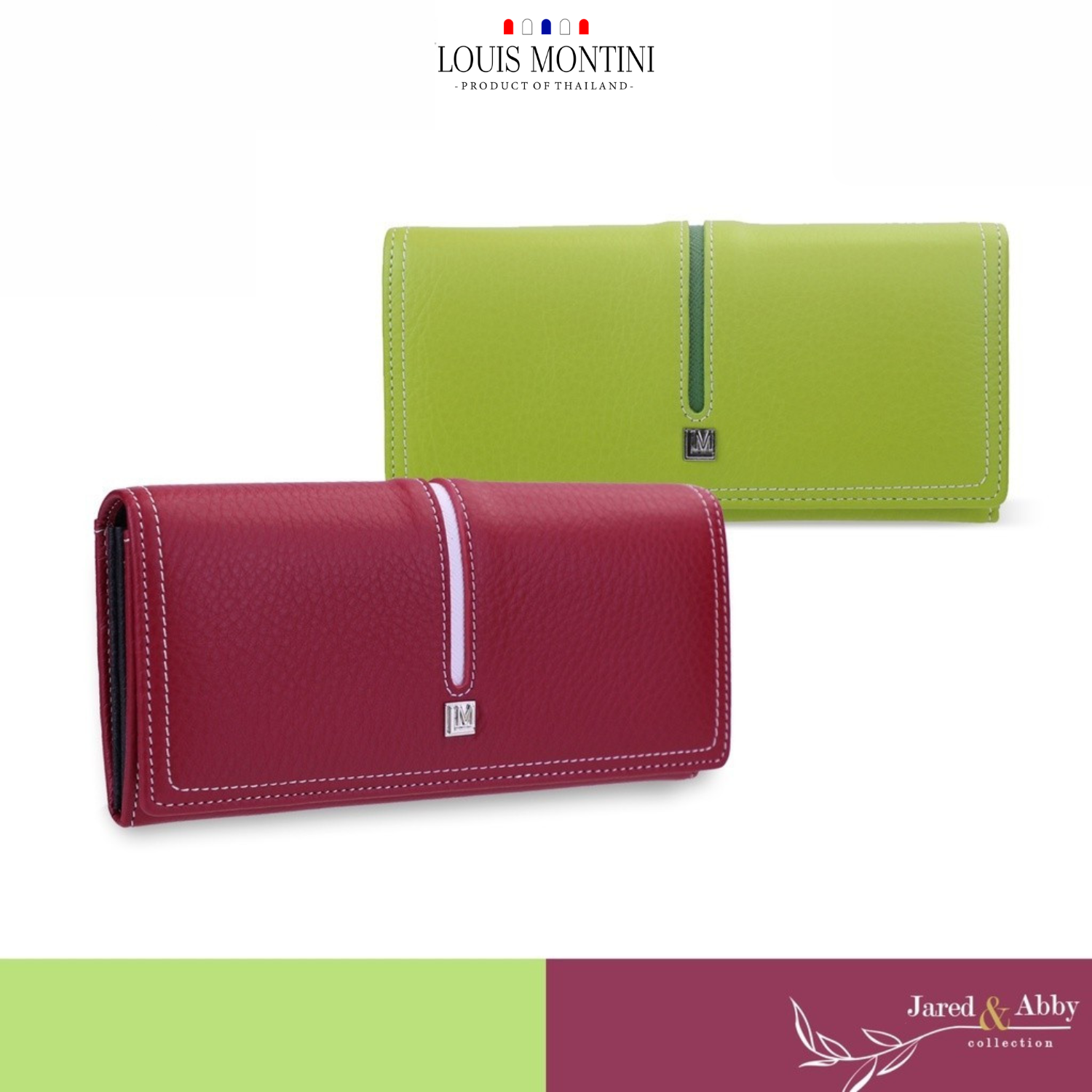 Ví nữ Louis Montini (Sour Apple) da bò mềm, túi xách nữ da thật, Ví da thật WL43 Giá 827,000 Đồng*Miễn phí vận chuyển